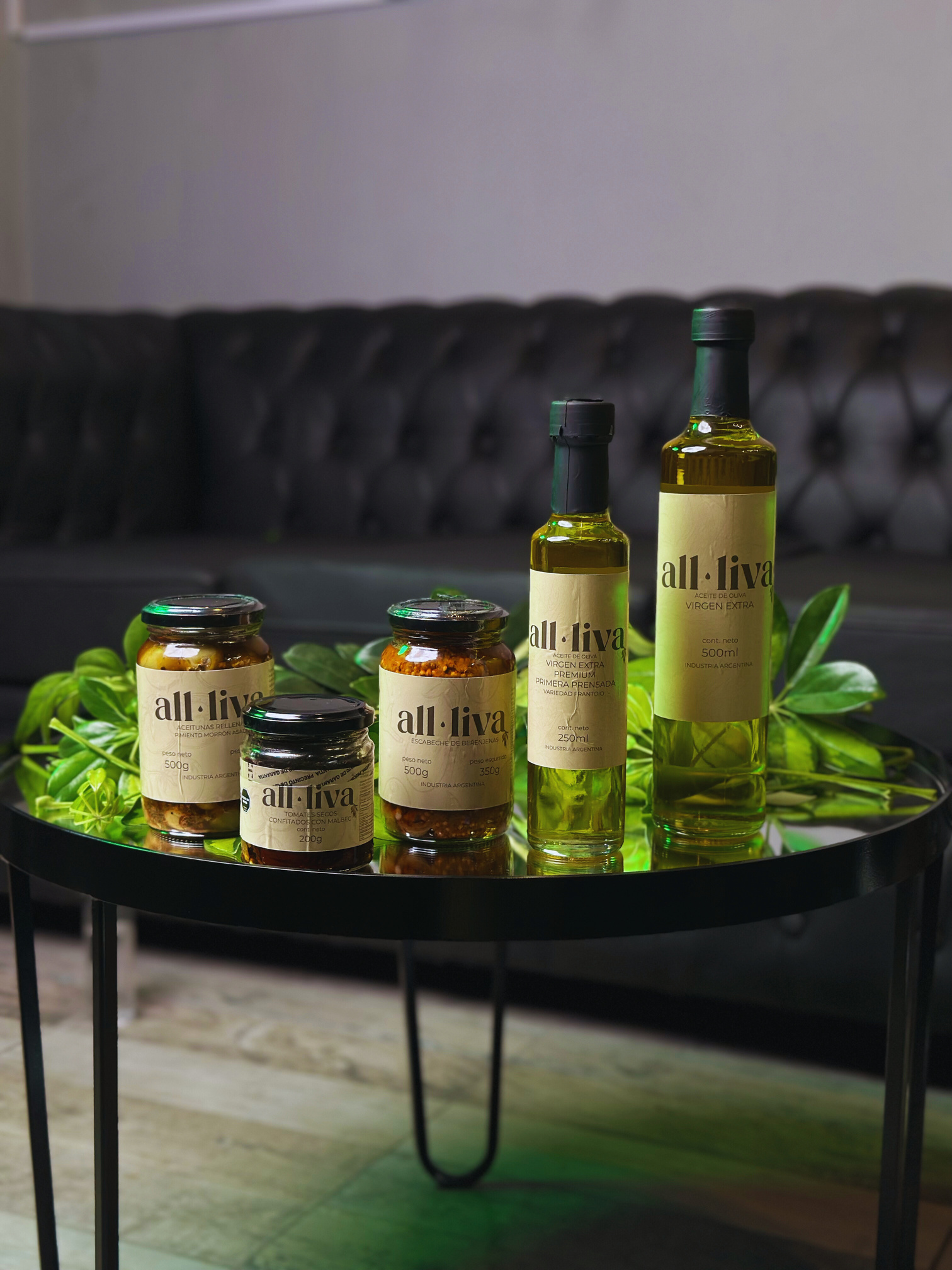 Coleção completa ALL-LIVA GOURMET: azeites, azeitonas, berinjelas e tomates confitados